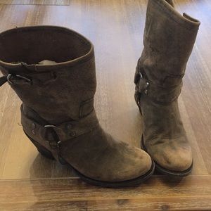 Really cool distressed western style boots